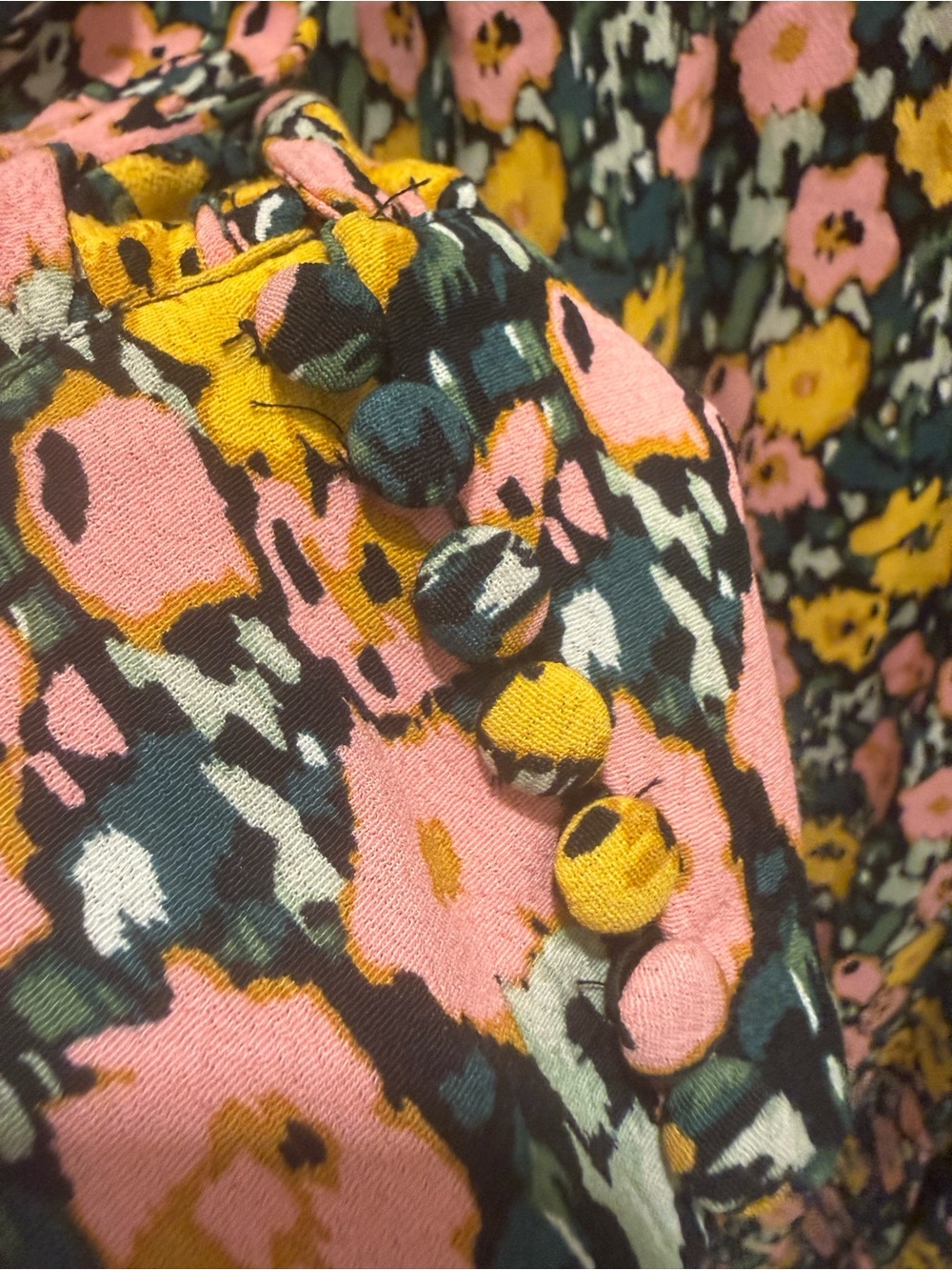 Boden 12 Floral Maxi Long Sleeve Tea Dress Boho Flowy Feminine Preppy V Neck - Picture 7 of 13